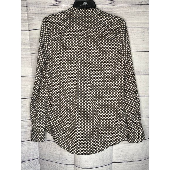 NWOT Joe Fresh women's black/white geometric blouse size small oversized - Picture 2 of 4